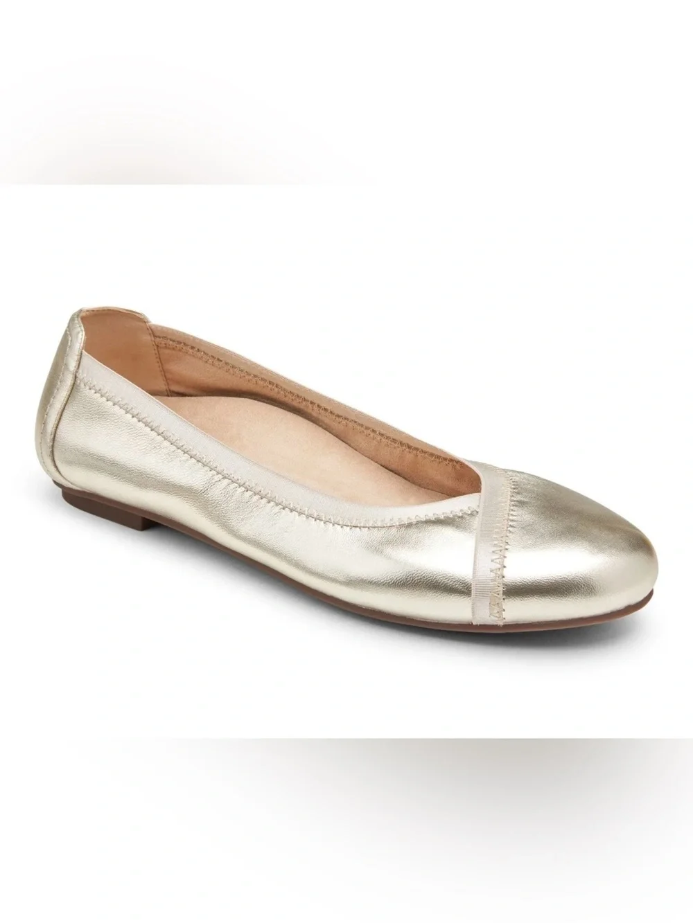 Vionic Metallic Gold Ballet Flat - Slip-On Women's Loafer